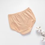 Organic雲柔女中腰內褲(涼感環保)(淡茶色)