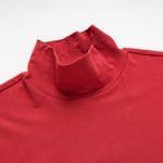 Organic男保暖半高領衫(石榴紅)