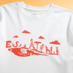 Organic圓短T恤-草原同樂(白色)