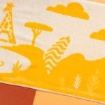 Organic有機棉運動巾-草原同樂(黃/白)