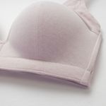 Organic雲柔無鋼圈內衣(涼感環保)(粉芋色)