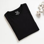 Organic男保暖圓領衫(黑色)