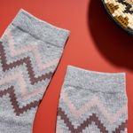 Organic提花短襪(圖騰之舞)(灰色)