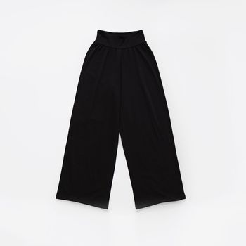 Organic女蜜桃絨居家保暖褲(黑色)