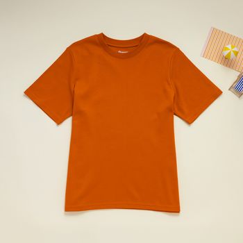 Organic經典圓短T恤(砂糖橘)