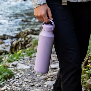 巧禮兩用陶瓷塗層保溫杯-薰衣紫600ml