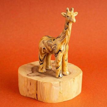 Swazi Candles奔騰草原蠟擺飾(大)-長頸鹿