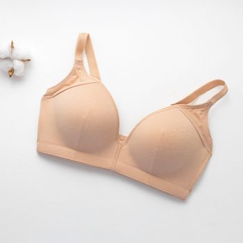 Organic雲柔無鋼圈內衣(涼感環保)(淡茶色)