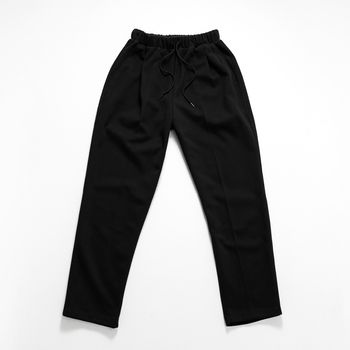 Organic女休閒長褲-黑色