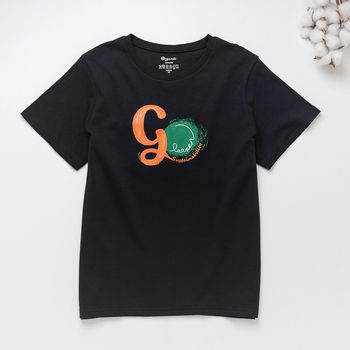 Organic圓短T(GO 永續)(黑色)