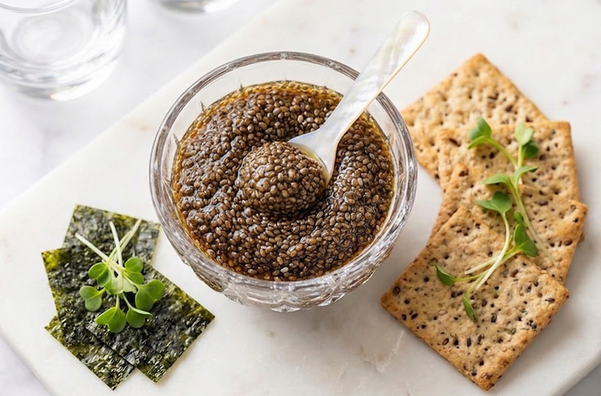 奇亞籽海洋風情素魚子醬