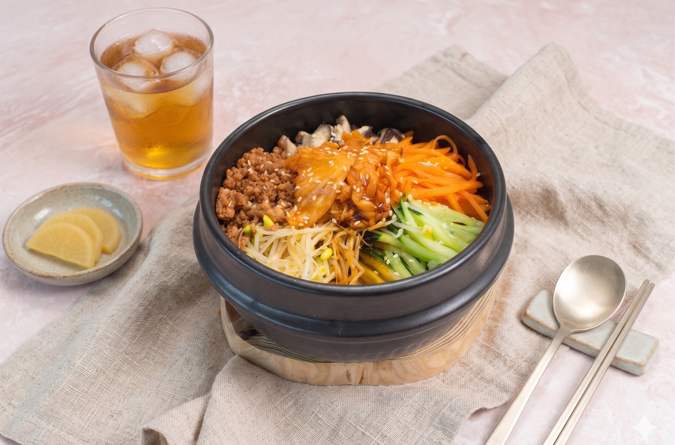 韓式植物肉拌飯