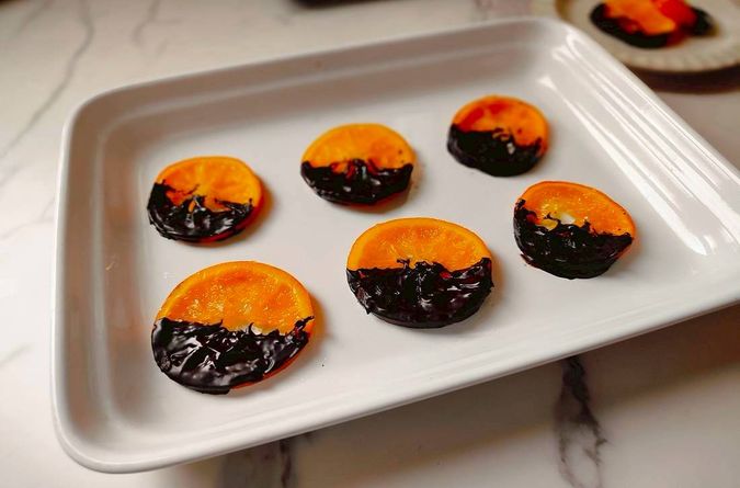 法式糖漬巧克力橙片