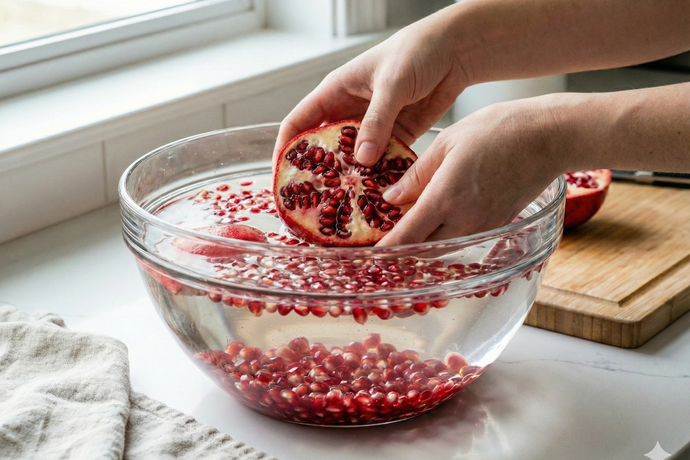 季節限定的抗氧化紅寶石！有機紅石榴怎麼吃？不沾手剝法與全食料理攻略