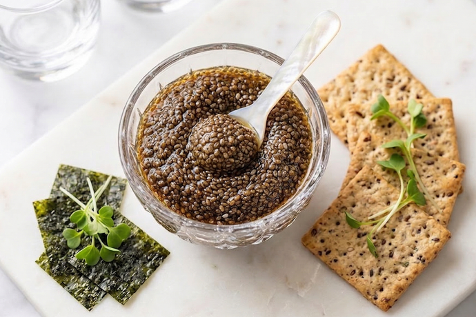 奇亞籽海洋風情素魚子醬