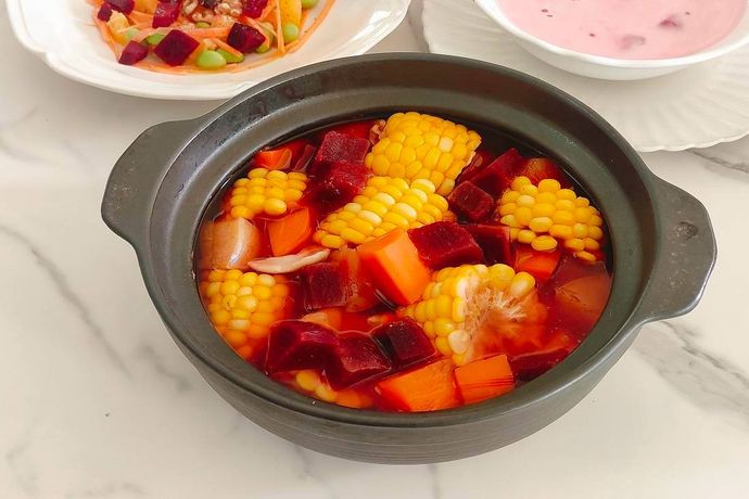 甜菜根核桃玉米湯