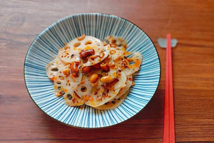 椒麻堅果醬涼拌蓮藕