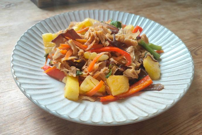 醋鳳梨木耳炒豆皮