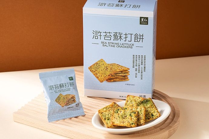 滸苔蘇打餅 紅藜與滸苔雙重營養吃出山海永續