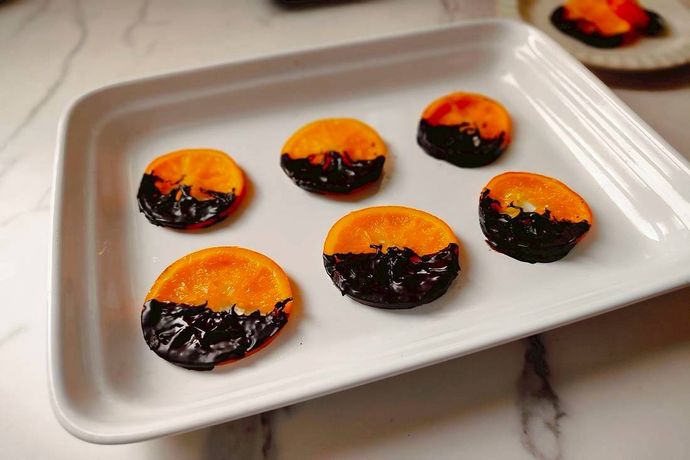 法式糖漬巧克力橙片