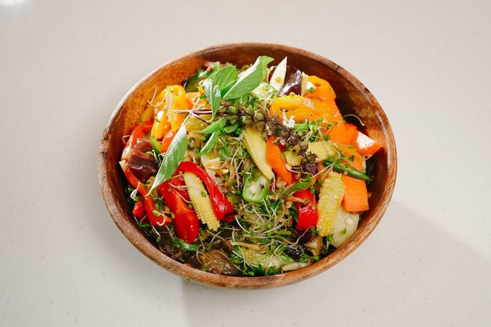 三日苗水果溫沙拉