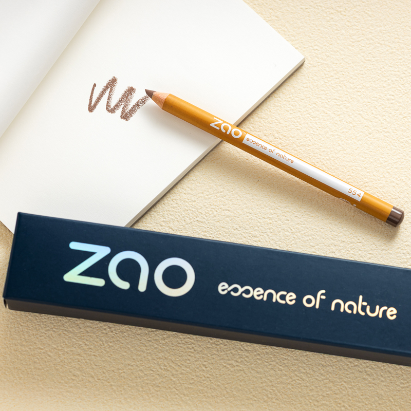 ZAO蒙娜麗莎眼眉兩用筆-#554咖啡棕