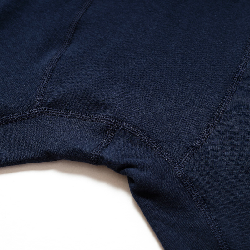 Organic男保暖內搭褲(推毛)-深藍