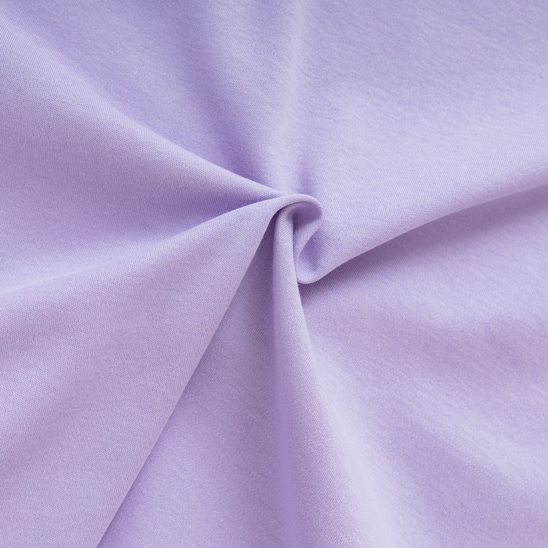 Organic女圓短T恤(素描花卉)(紫色)