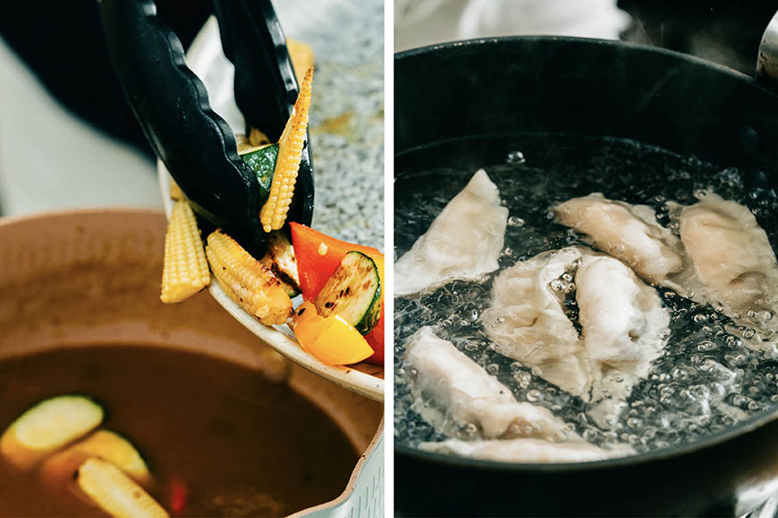 如想想用更濃郁的咖哩湯頭可以調節水量製作喜歡的濃度