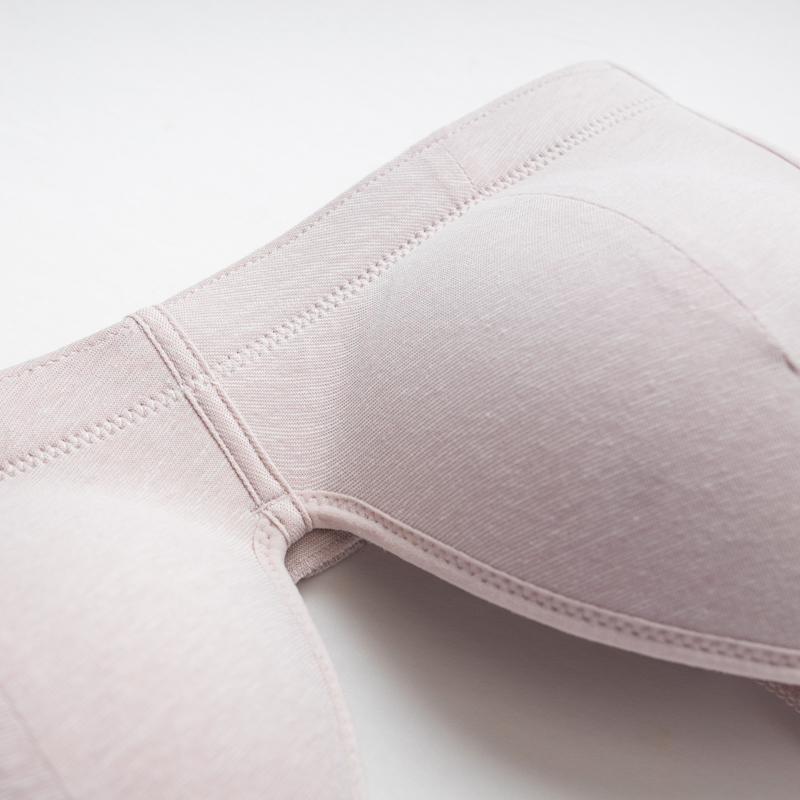 Organic雲柔無鋼圈內衣(涼感環保)(粉芋色)