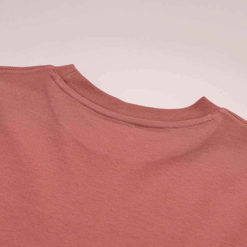 Organic經典圓短T恤(洛神粉)