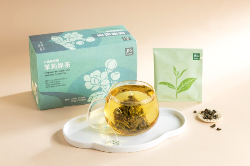 有機轉型期茉莉綠茶茶包｜台灣茉莉窨製優雅茶韻