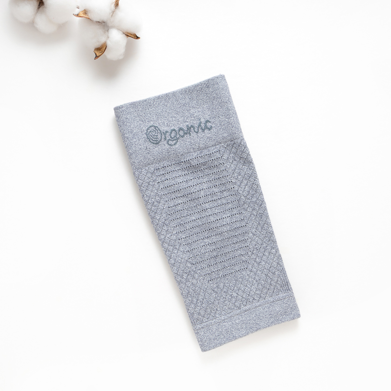 Organic有機棉生物訊息護膝(淺灰)