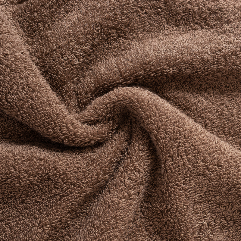 Organic平織毛巾圈小浴巾(可可)