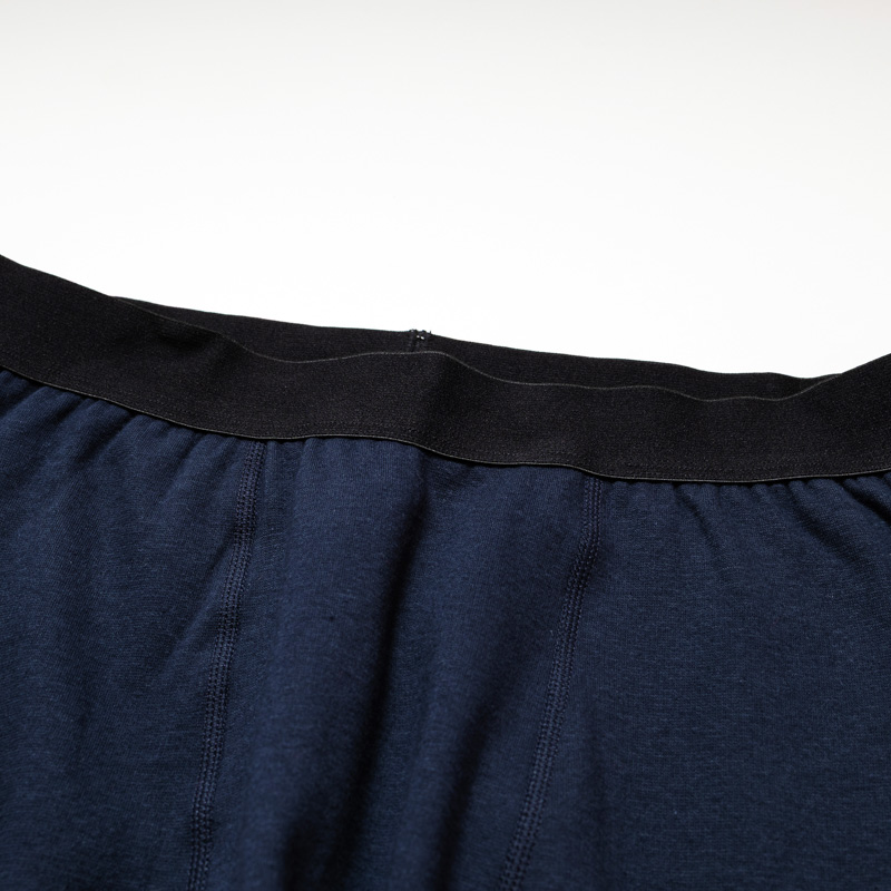 Organic男保暖內搭褲(推毛)-深藍