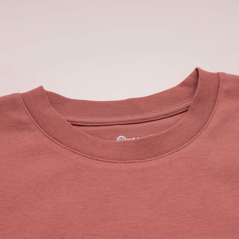 Organic經典圓短T恤(洛神粉)