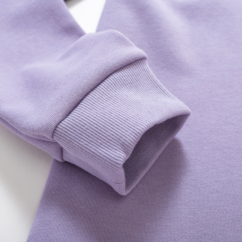 Organic女立領拉鍊上衣(紫色)