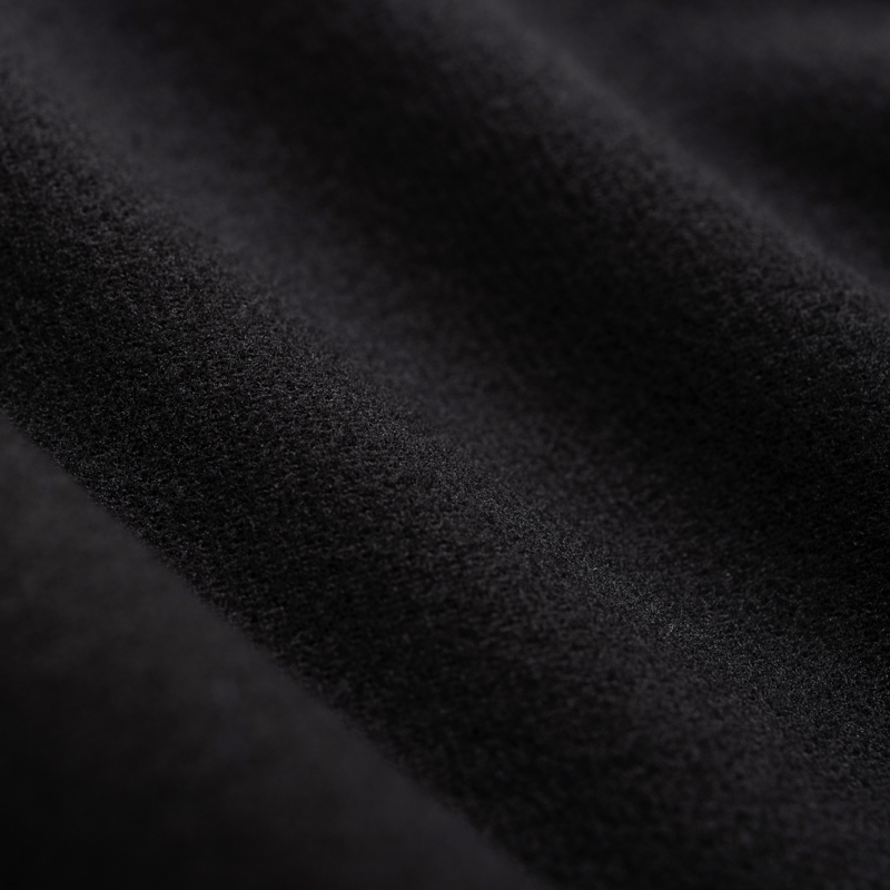 Organic女蜜桃絨U領保暖衣(黑色)
