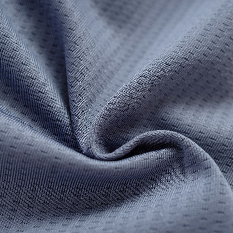 Organic拚接女圓短T恤 (鳳梨涼感)(中藍)