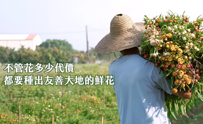 堅持種出友善大地的鮮花
