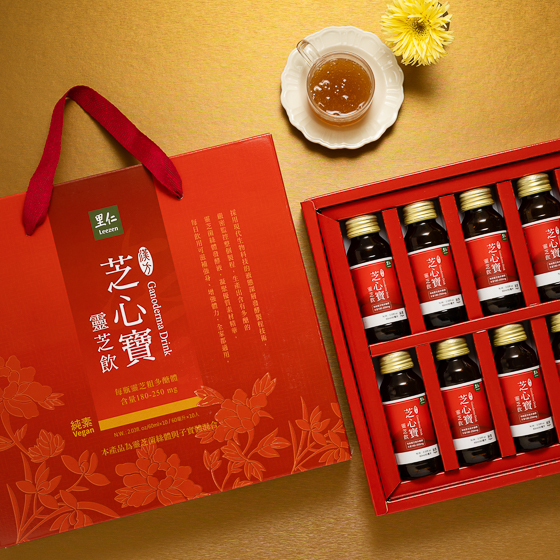 里仁芝心寶靈芝飲禮盒-10入提盒