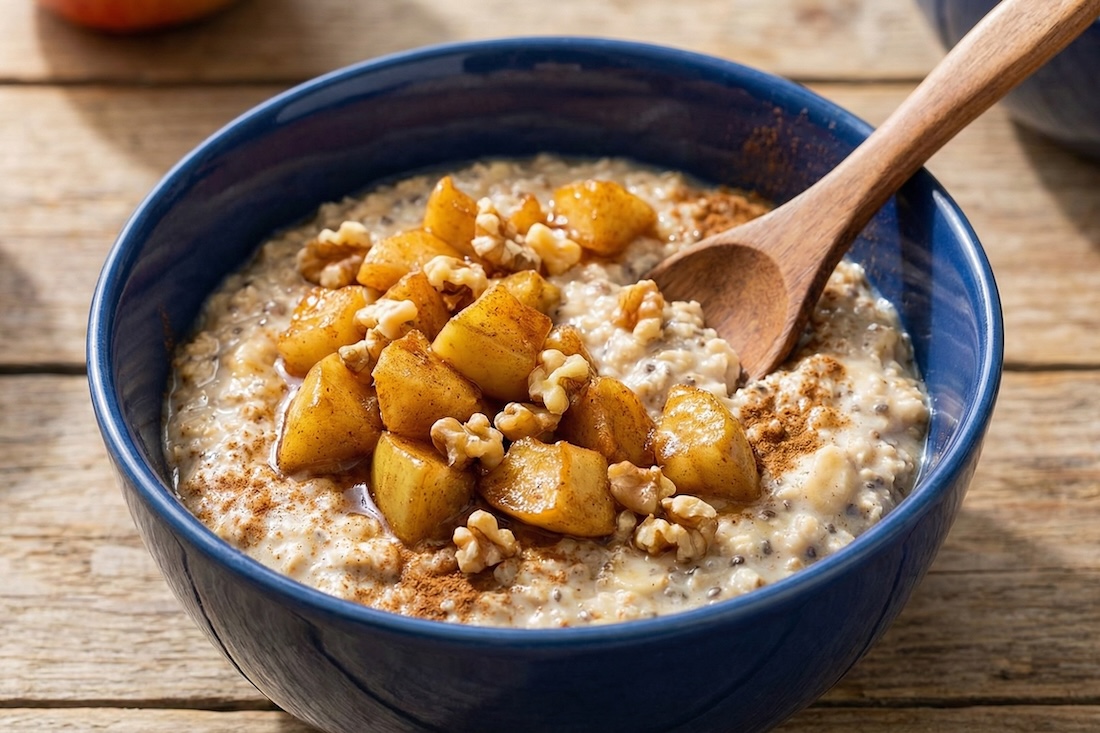 楓糖蘋果肉桂燕麥粥