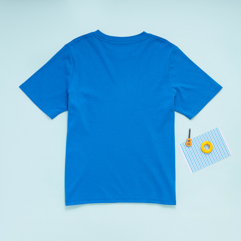 Organic經典圓短T恤(蘇打藍)