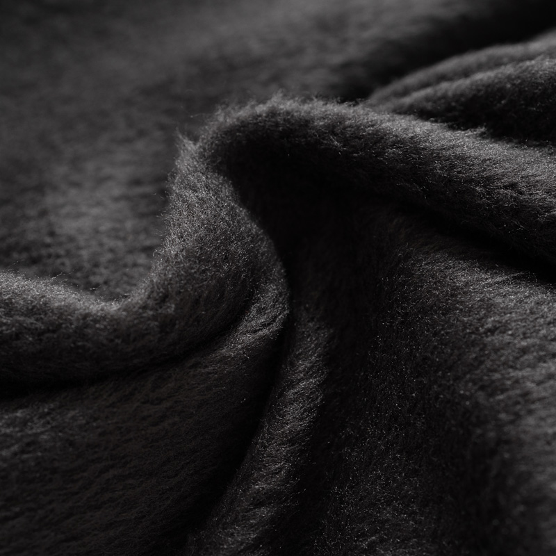 Organic女保暖圓領衫(推毛)(黑色)