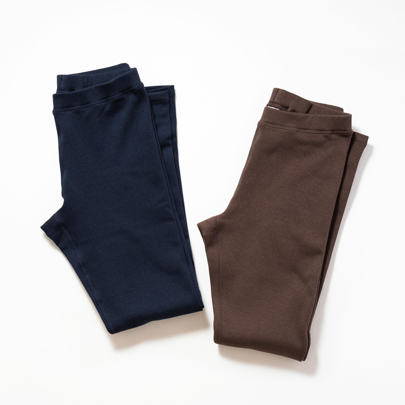 Organic女保暖內搭褲(推毛)-深藍