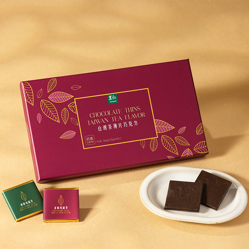 里仁台灣茶薄片巧克力