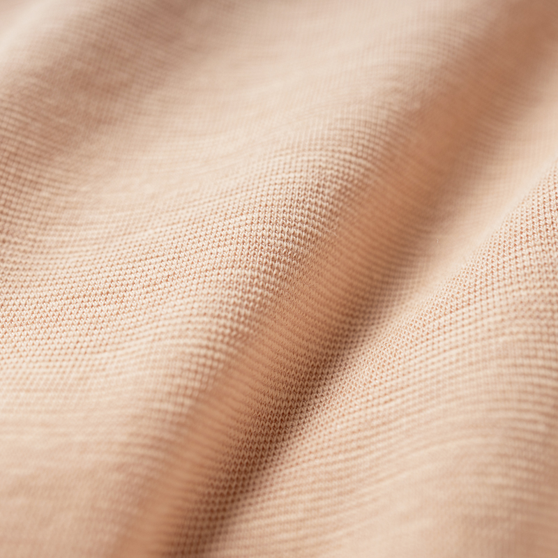 Organic雲柔女中腰平口內褲(涼感環保)(淡茶色)