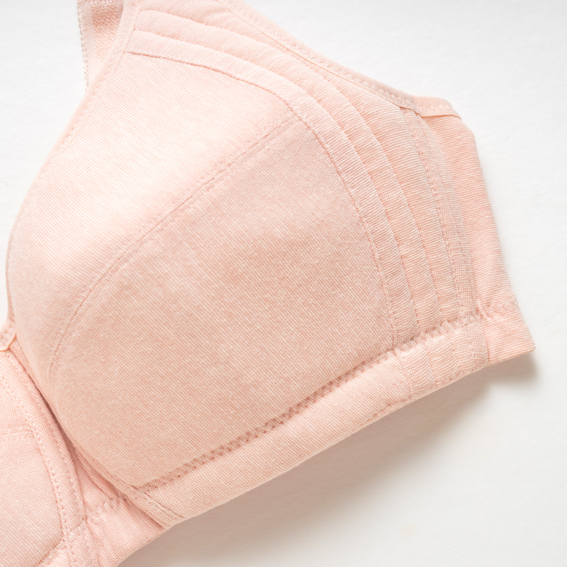 Organic無鋼圈內衣(涼感環保)(粉桔色)
