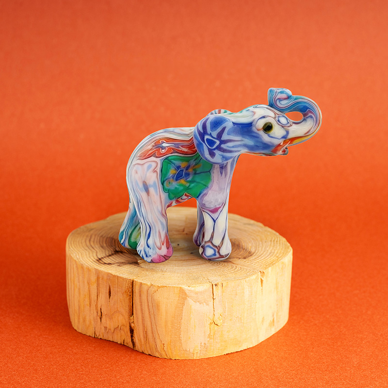 Swazi Candles奔騰草原蠟擺飾(小)-大象