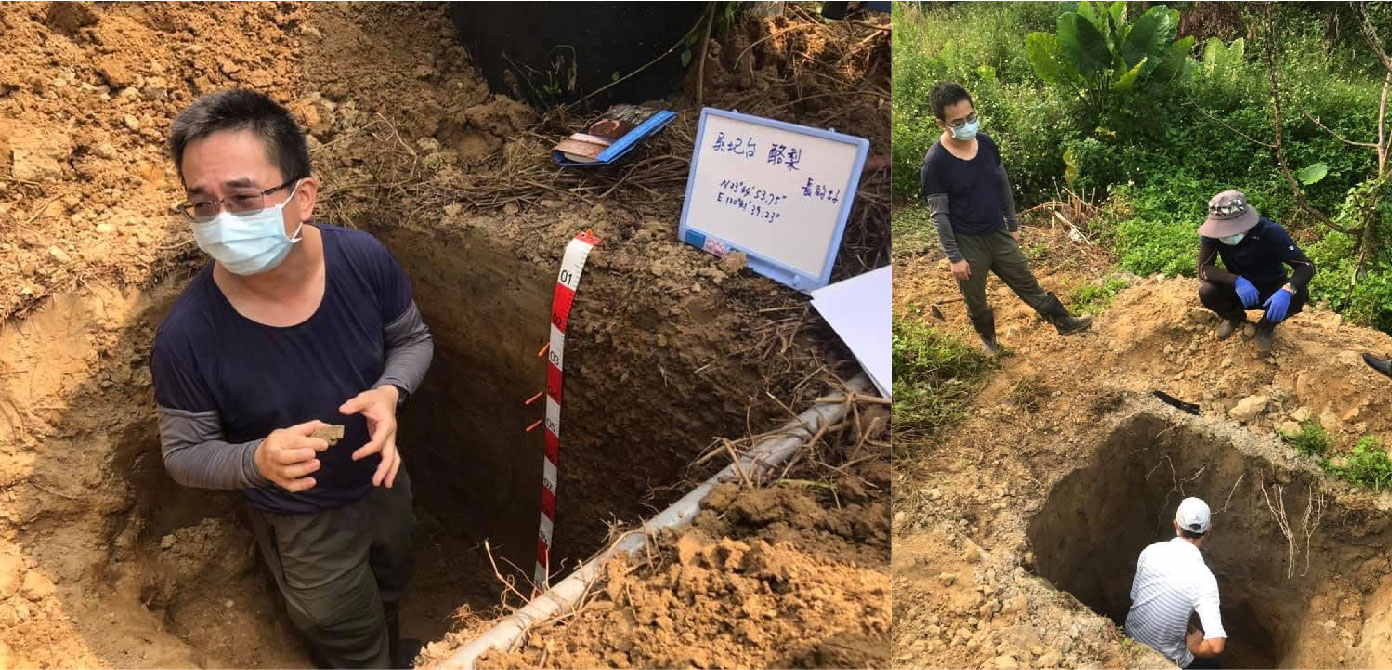 中興大學陳興宗教授指導土壤剖面